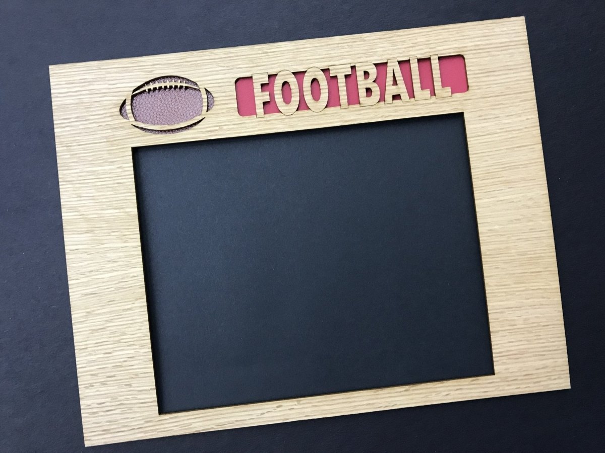 Football Picture Frame - Legacy Images - Picture Frames - 11x14 Picture Frame FCS football laser engraved