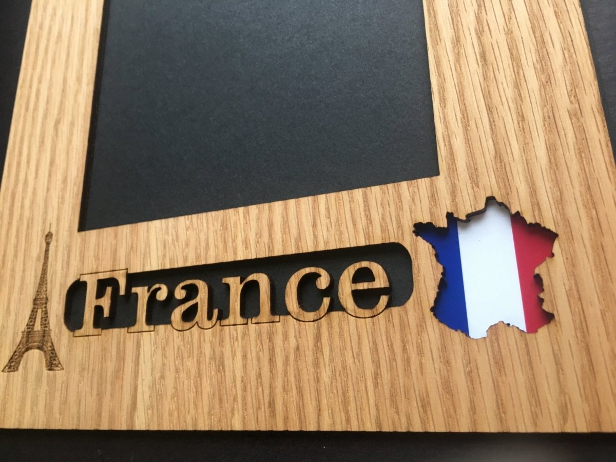 France Picture Frame - 11x14 Frame Hold 8x10 Photo or 8 Photos of Various Size - Legacy Images - Picture Frames - 11x14 Picture Frame country picture frames laser engraved