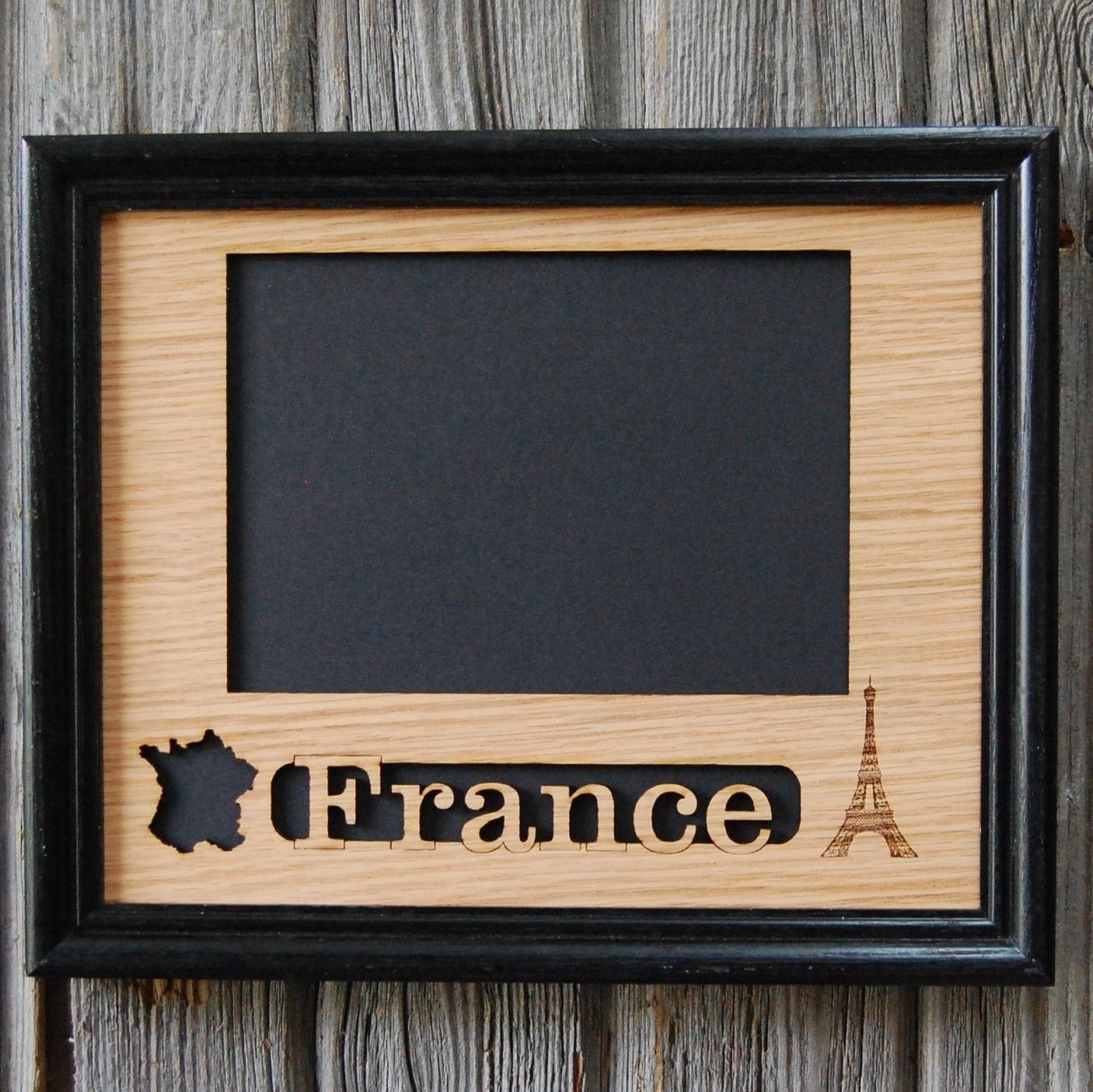 France Picture Frame - 11x14 Frame Hold 8x10 Photo or 8 Photos of Various Size - Legacy Images - Picture Frames - 11x14 Picture Frame country picture frames laser engraved