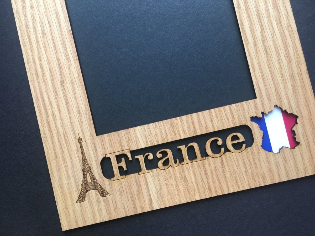 France Picture Frame - 11x14 Frame Hold 8x10 Photo or 8 Photos of Various Size - Legacy Images - Picture Frames - 11x14 Picture Frame country picture frames laser engraved