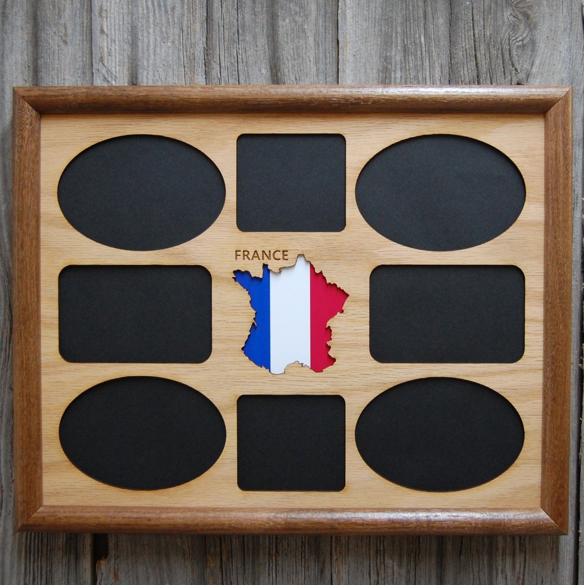 France Picture Frame - 11x14 Frame Hold 8x10 Photo or 8 Photos of Various Size - Legacy Images - Picture Frames - 11x14 Picture Frame country picture frames laser engraved