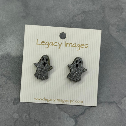 Ghost Earrings - Legacy Images - Earrings - Earrings halloween holiday laser engraved