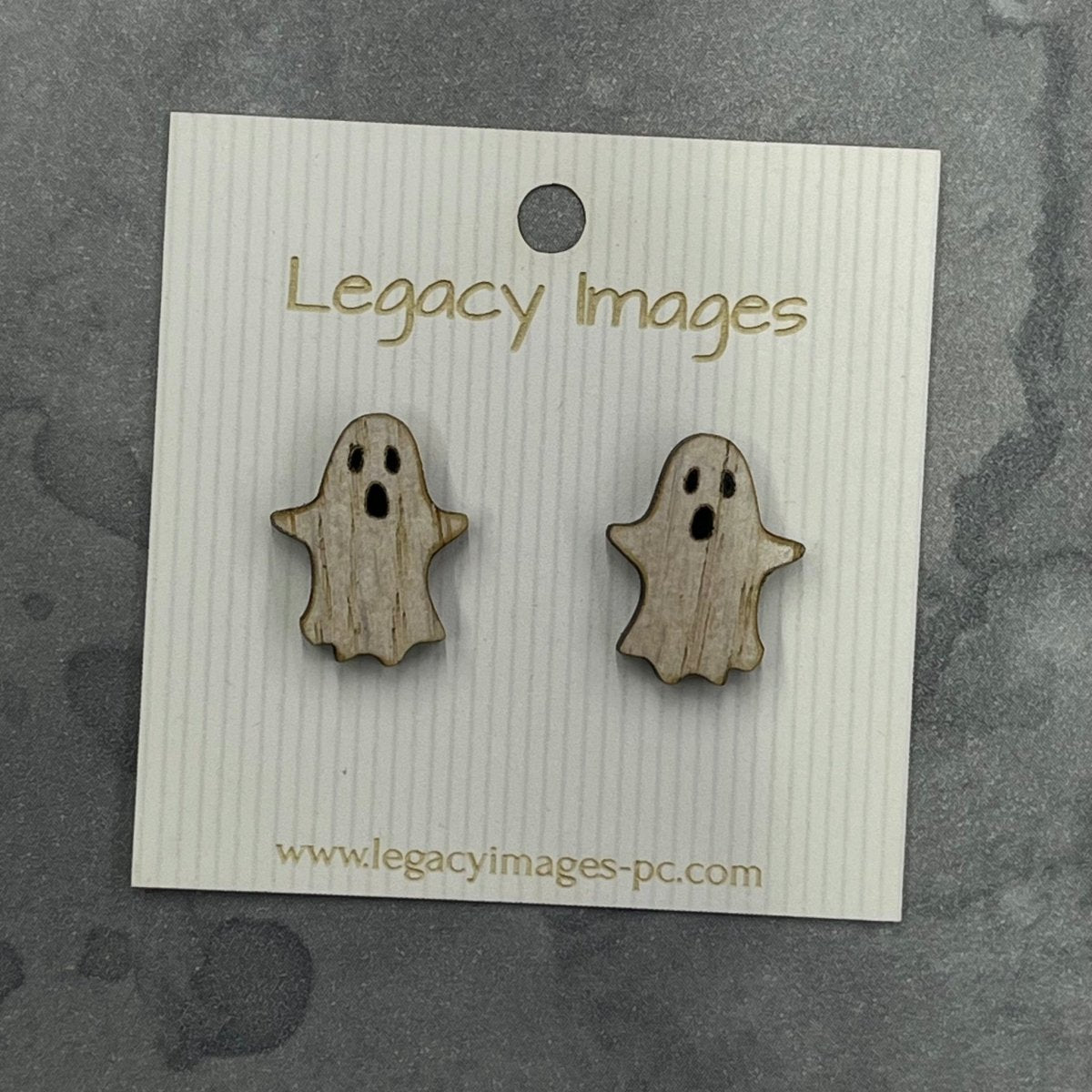 Ghost Earrings - Legacy Images - Earrings - Earrings halloween holiday laser engraved