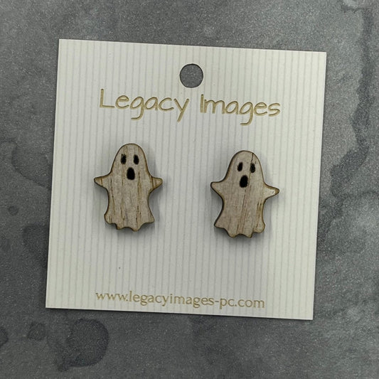 Ghost Earrings - Legacy Images - Earrings - Earrings halloween holiday laser engraved
