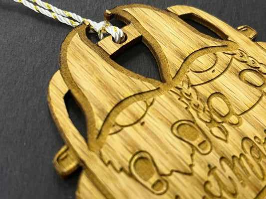 Gnome Wedding Ornament - Legacy Images - Holiday Ornaments - christmas date letter laser engraved