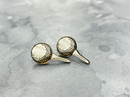 Golf Earrings - Legacy Images - Earrings - Earrings sports stud earrings laser engraved