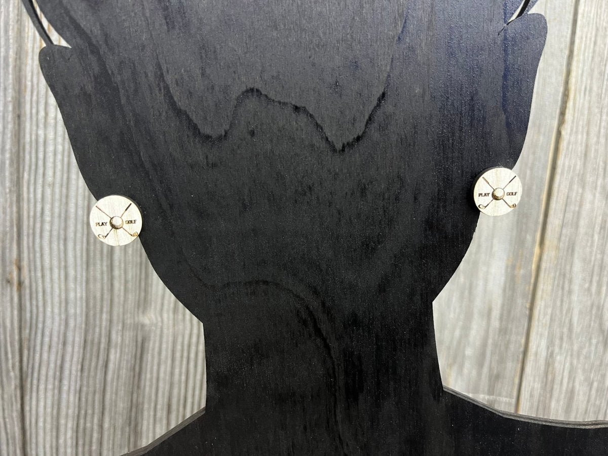 Golf Earrings - Legacy Images - Earrings - Earrings sports stud earrings laser engraved