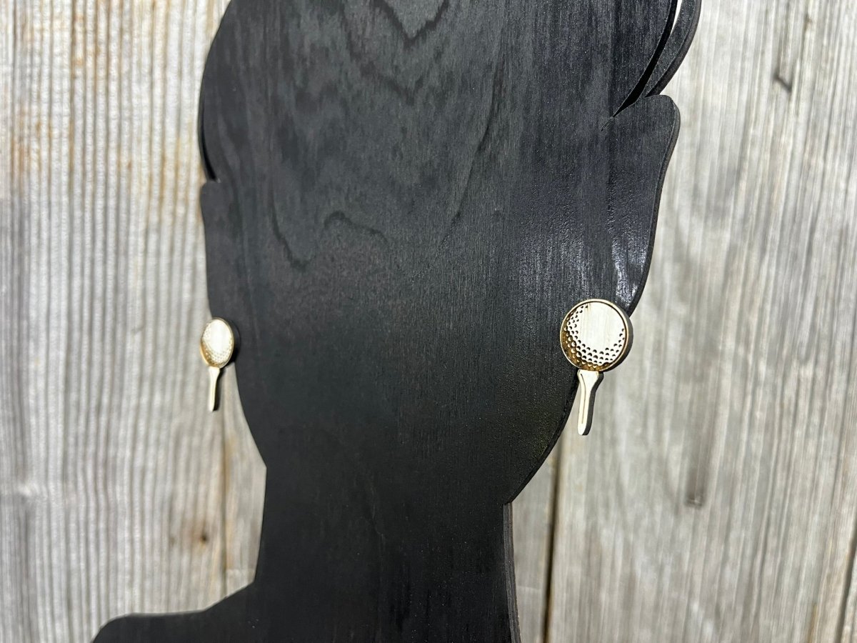 Golf Earrings - Legacy Images - Earrings - Earrings sports stud earrings laser engraved