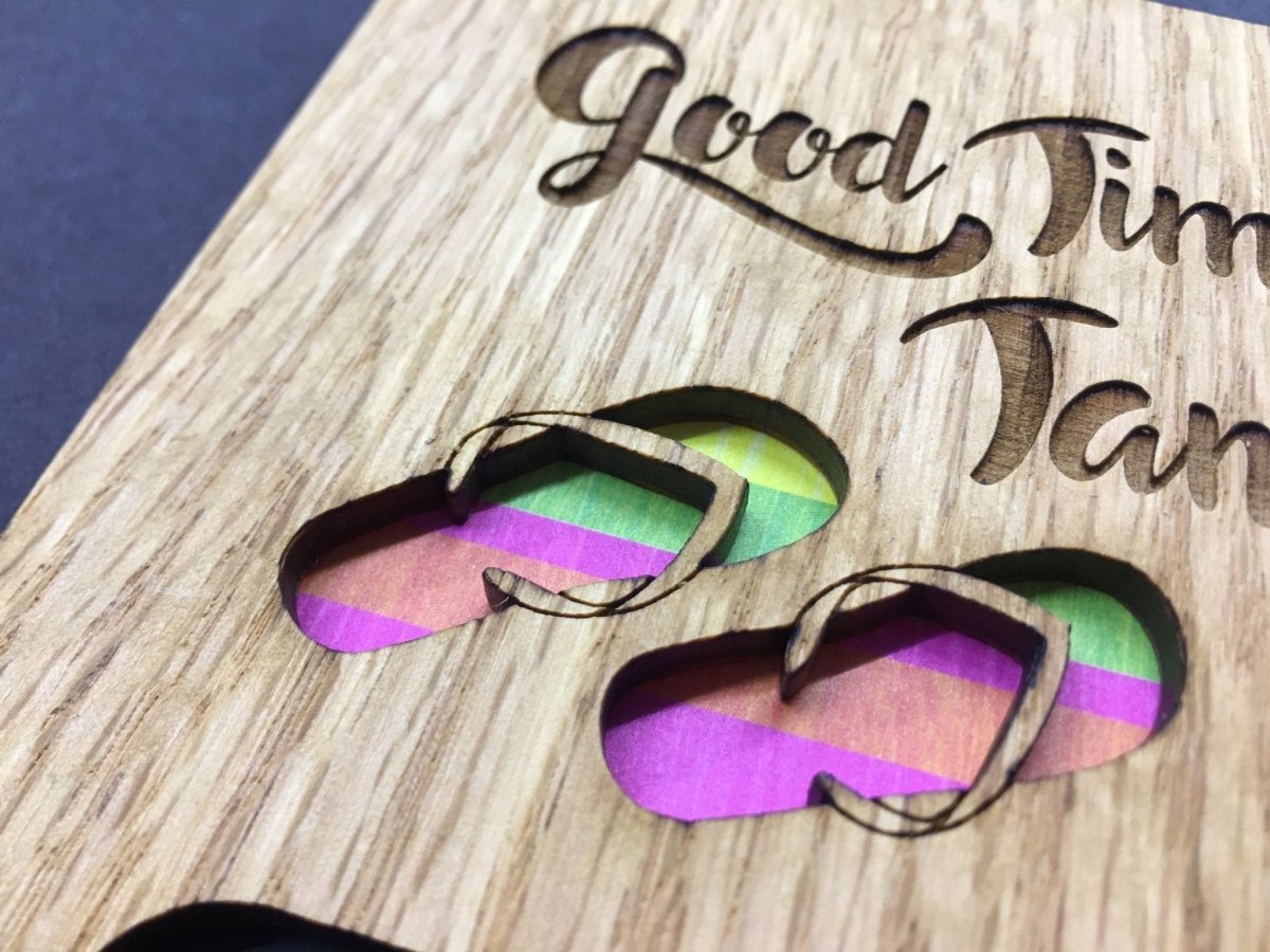 Good Times & Tan Lines Picture Frame - 5x7 Frame Hold 3x4 Photo - Legacy Images - Picture Frames - 5x7 picture frame beach hobbies laser engraved