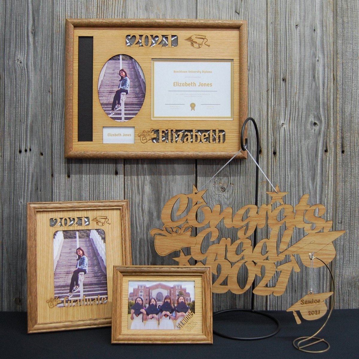 Graduation Gift Set - Legacy Images - Picture Frames - 11x14 Picture Frame 5x7 picture frame 8x10 picture frame laser engraved