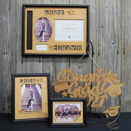 Graduation Gift Set - Legacy Images - Picture Frames - 11x14 Picture Frame 5x7 picture frame 8x10 picture frame laser engraved