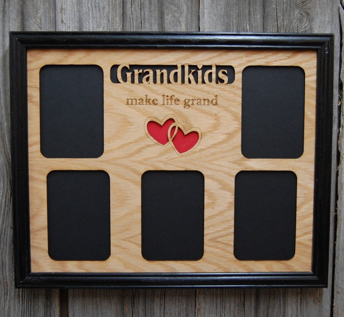 Grandkids Make Life Grand Picture Frame 11"x14" - Legacy Images - Picture Frames - 11x14 Picture Frame family grandkids laser engraved