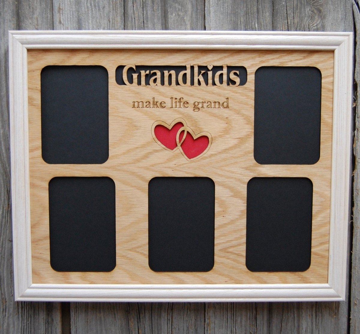 Grandkids Make Life Grand Picture Frame 11"x14" - Legacy Images - Picture Frames - 11x14 Picture Frame family grandkids laser engraved