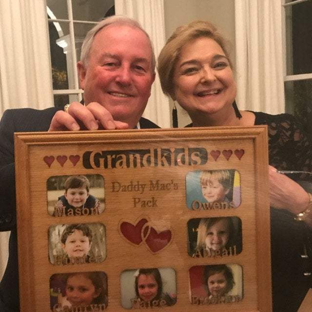 Grandkids Name Picture Frame 11"x14" - Legacy Images - Picture Frames - 11x14 Picture Frame custom grandkids family laser engraved