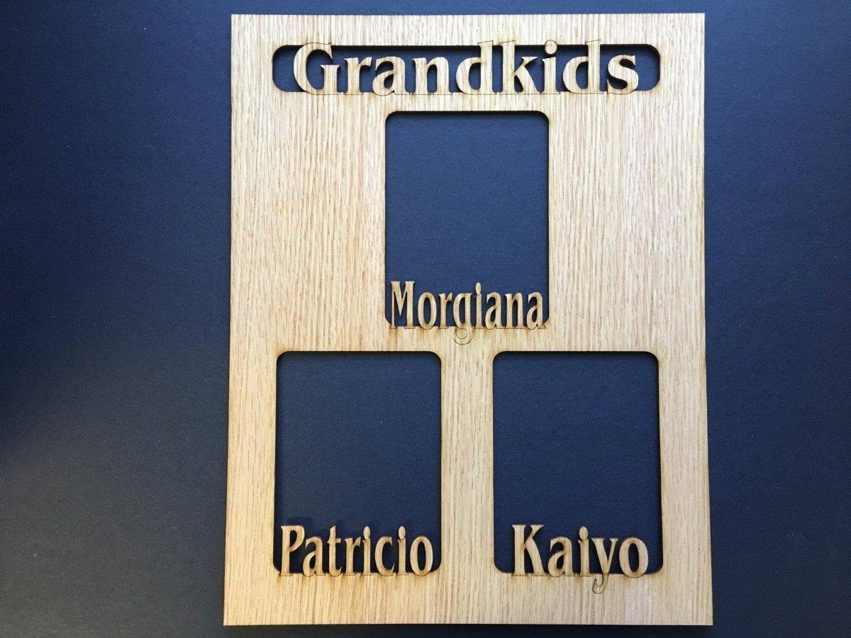 Grandkids Name Picture Frame 11"x14" - Legacy Images - Picture Frames - 11x14 Picture Frame custom grandkids family laser engraved
