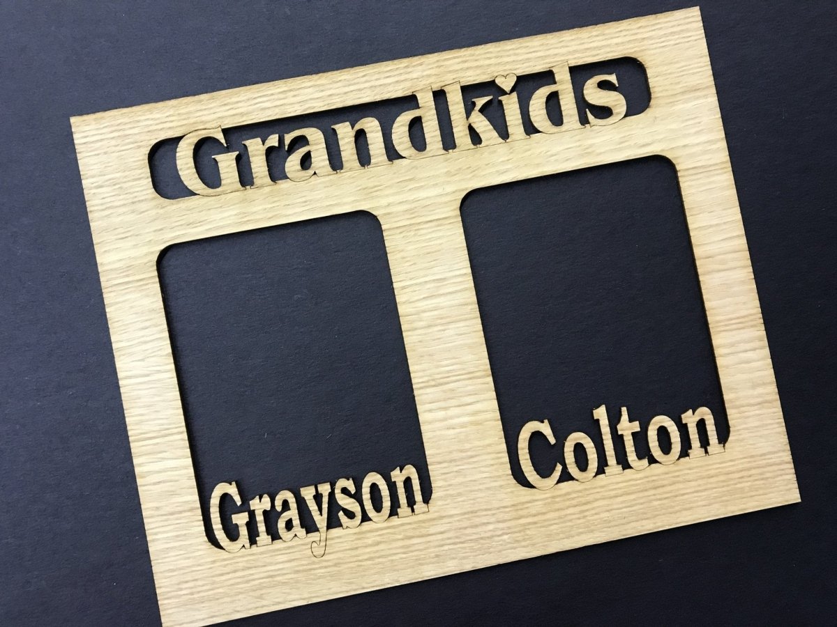 Grandkids Name Picture Frame 11"x14" - Legacy Images - Picture Frames - 11x14 Picture Frame custom grandkids family laser engraved