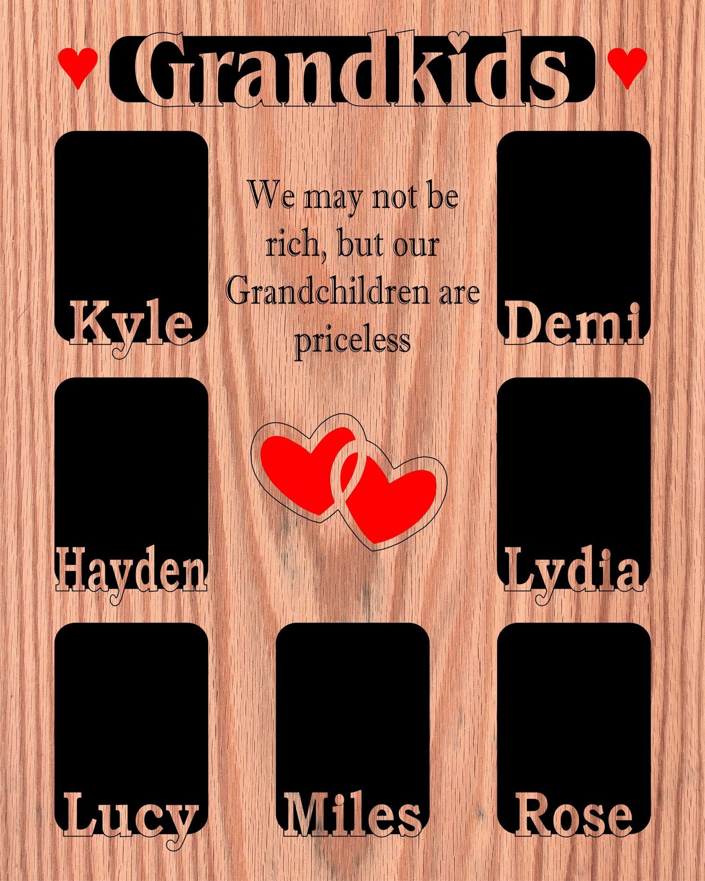 Grandkids Name Picture Frame 16"x20" - Legacy Images - Picture Frames