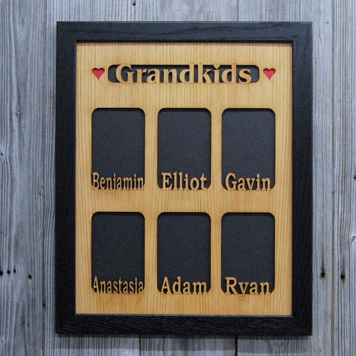 Grandkids Name Picture Frame 16"x20" - Legacy Images - Picture Frames - 16x20 picture frame custom grandkids family laser engraved