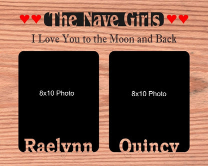 Grandkids Name Picture Frame 16"x20" - Legacy Images - Picture Frames - 16x20 picture frame custom grandkids family laser engraved