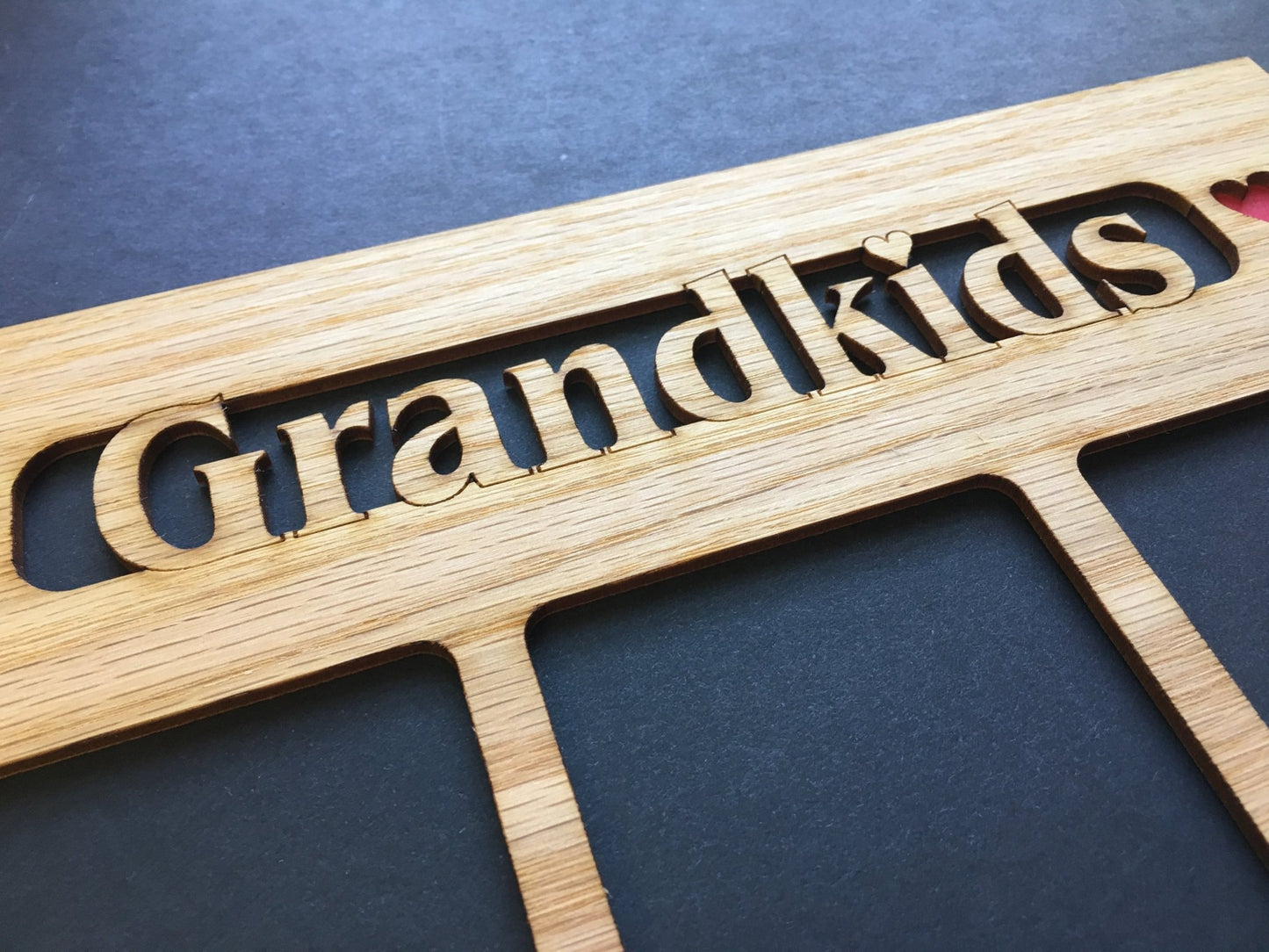 Grandkids Name Picture Frame 18x24 - Legacy Images - 18x24 picture frame custom grandkids family laser engraved