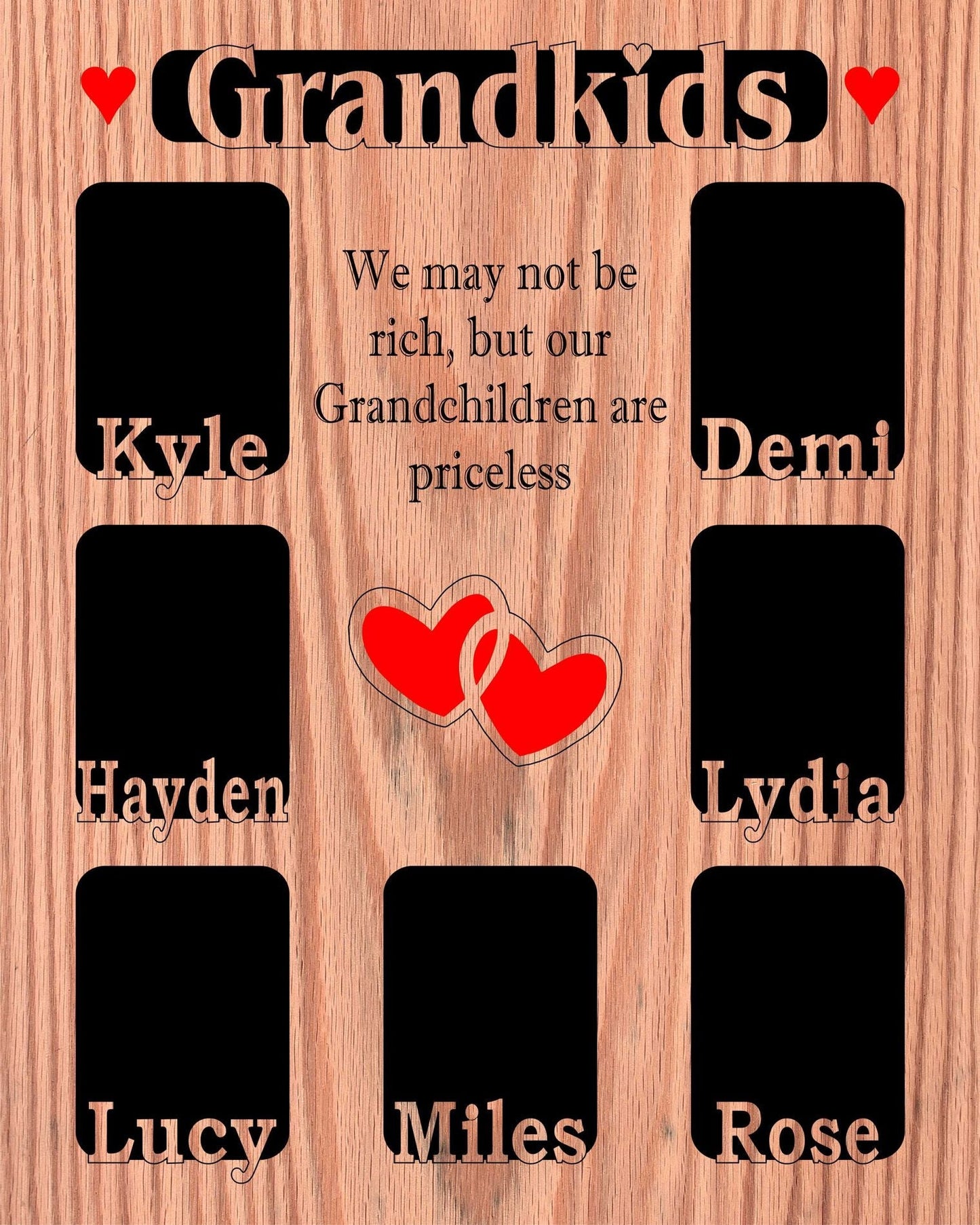 Grandkids Name Picture Frame 18x24 - Grandkids Name Picture Frame 18x24 - Legacy Images - Picture Frames