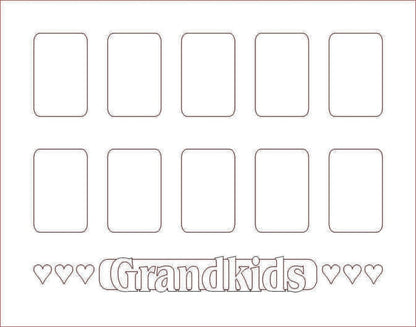 Grandkids Picture Frame - Legacy Images - Picture Frames - 11x14 Picture Frame 5x7 picture frame 8x10 picture frame laser engraved
