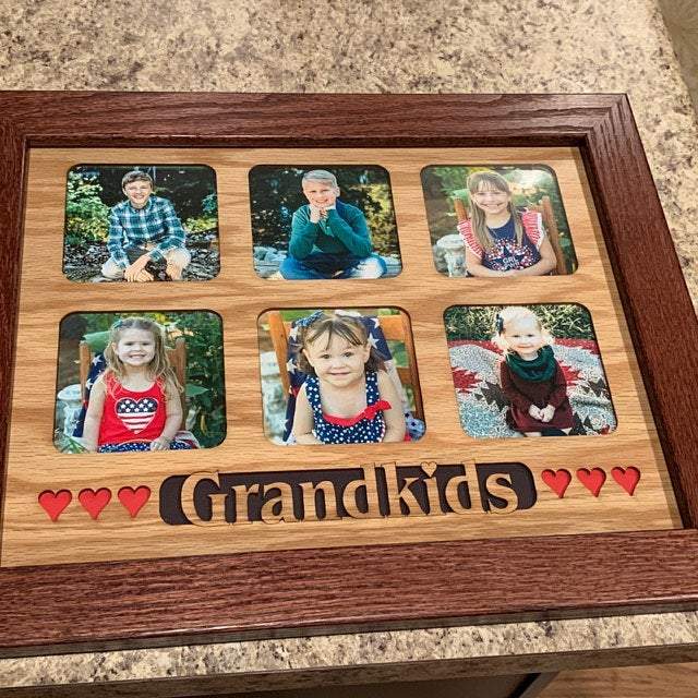 Grandkids Picture Frame - Legacy Images - Picture Frames - 11x14 Picture Frame 5x7 picture frame 8x10 picture frame laser engraved