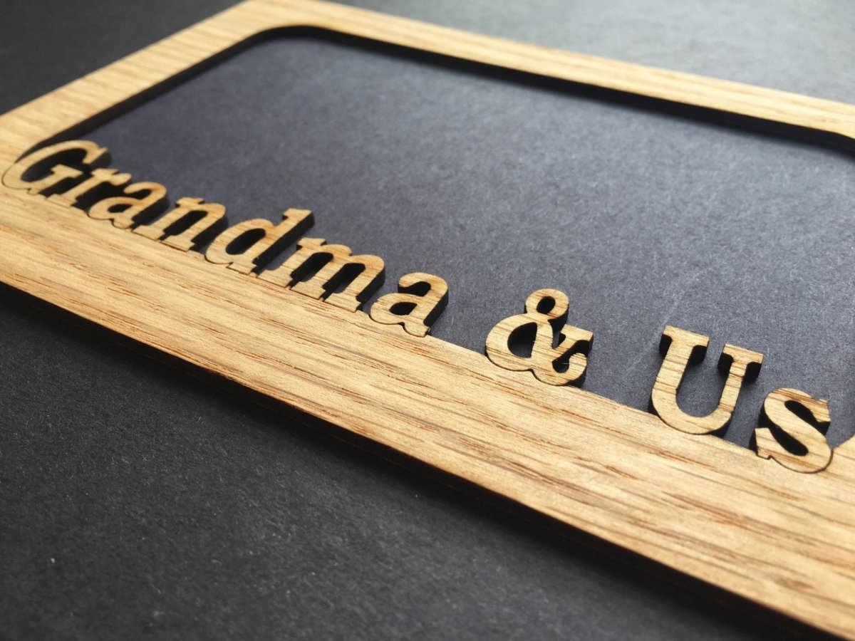 Grandma & Us Picture Frame - 5x7 Frame Hold 4x6 Photo - Legacy Images - Picture Frames - 5x7 picture frame family grandkids laser engraved