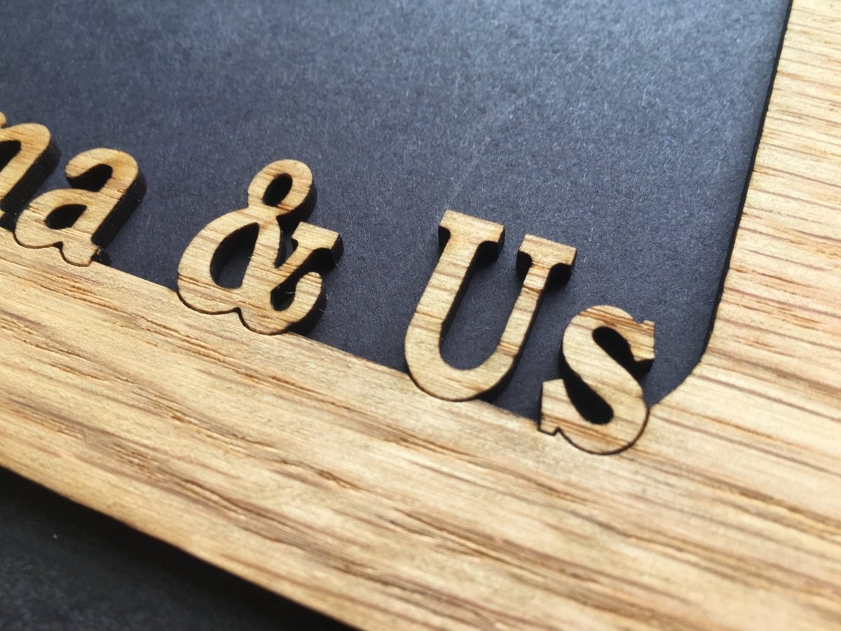 Grandma & Us Picture Frame - 5x7 Frame Hold 4x6 Photo - Legacy Images - Picture Frames - 5x7 picture frame family grandkids laser engraved