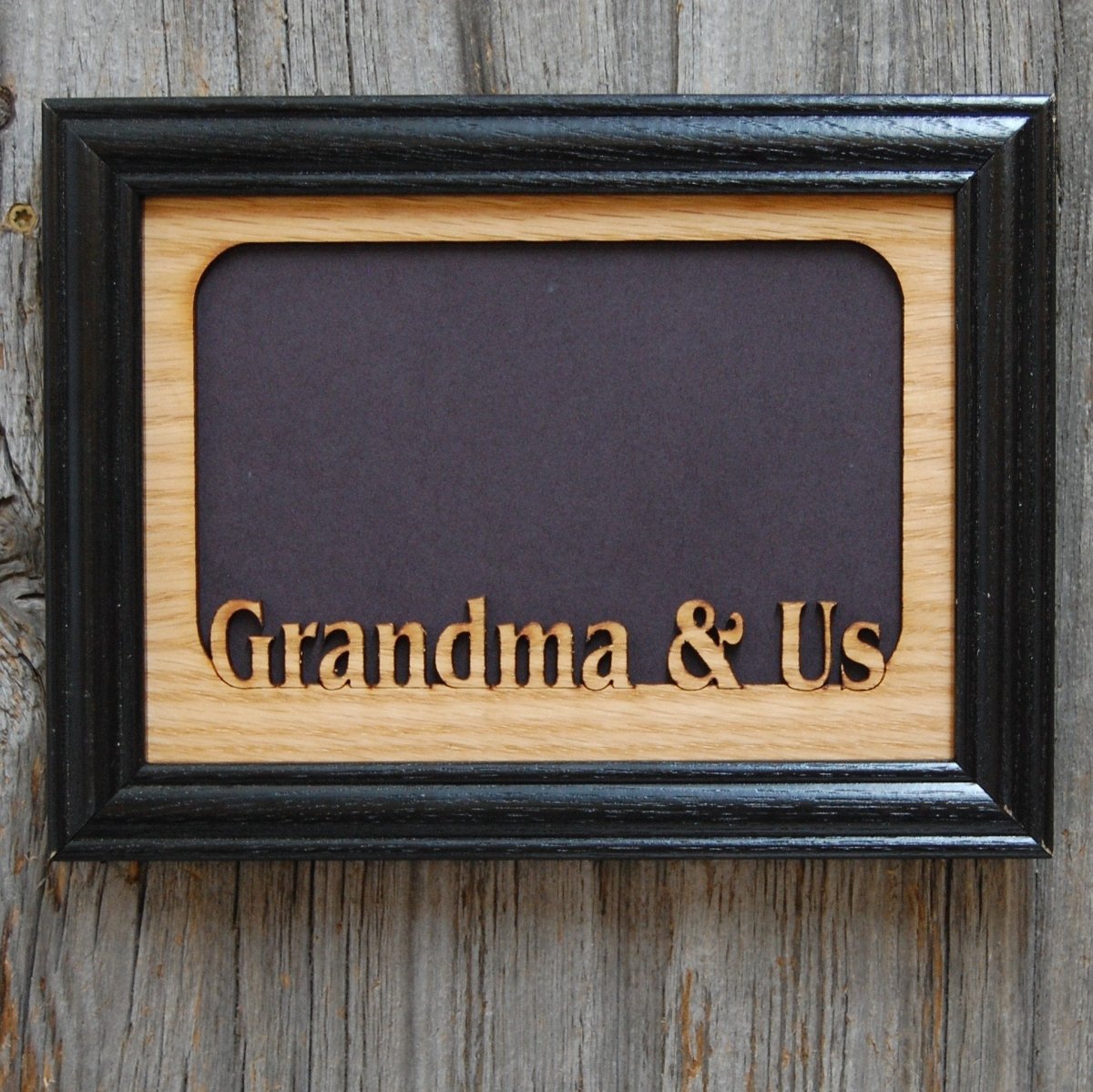 Grandma & Us Picture Frame - 5x7 Frame Hold 4x6 Photo - Legacy Images - Picture Frames - 5x7 picture frame family grandkids laser engraved