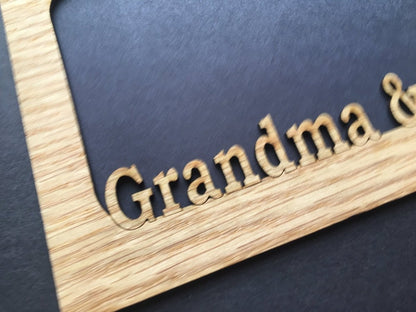 Grandma & Us Picture Frame - 5x7 Frame Hold 4x6 Photo - Legacy Images - Picture Frames - 5x7 picture frame family grandkids laser engraved