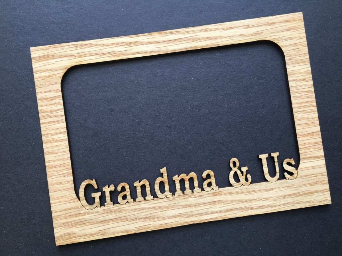 Grandma & Us Picture Frame - 5x7 Frame Hold 4x6 Photo - Legacy Images - Picture Frames - 5x7 picture frame family grandkids laser engraved