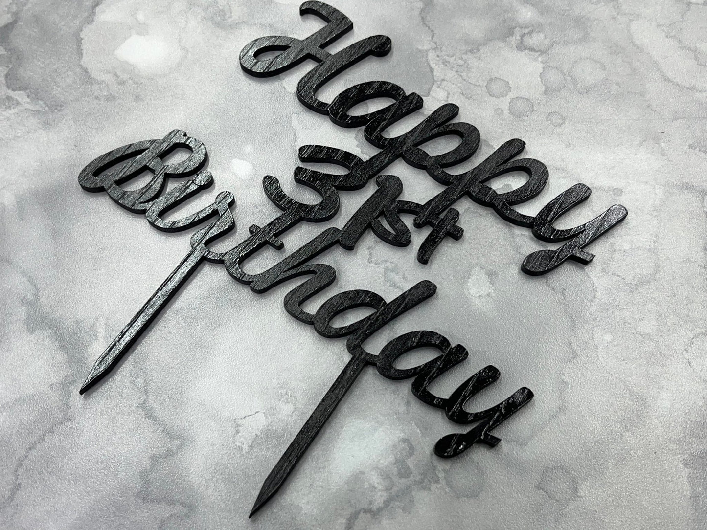 Happy Birthday Cake Topper - Happy Birthday Cake Topper - Legacy Images - Cake Decorating Supplies