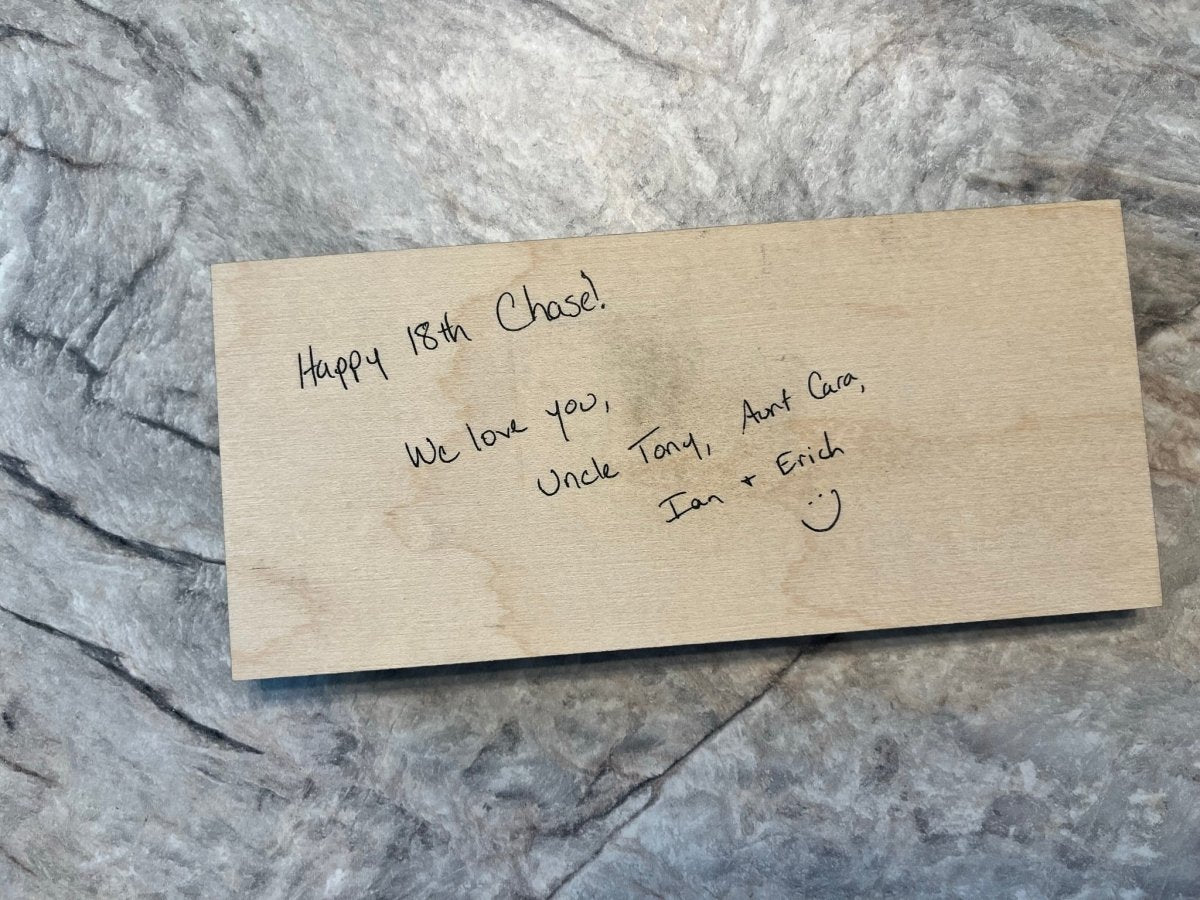 Happy Birthday Personalized Money Holder - Legacy Images - birthday name laser engraved