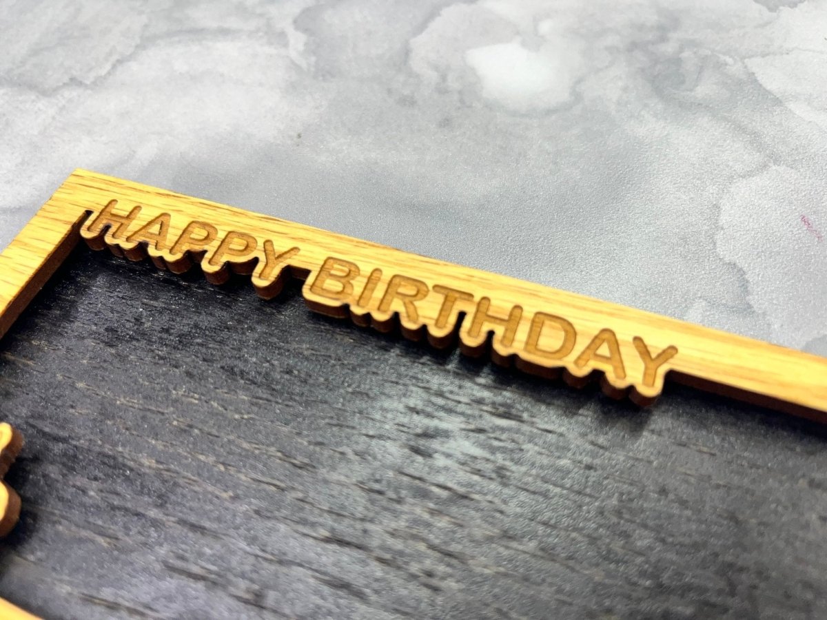 Happy Birthday Personalized Money Holder - Legacy Images - birthday name laser engraved