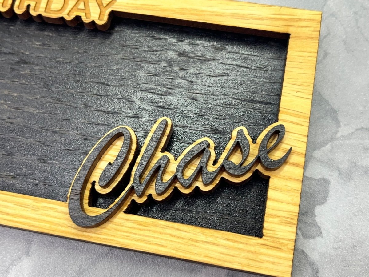 Happy Birthday Personalized Money Holder - Legacy Images - birthday name laser engraved