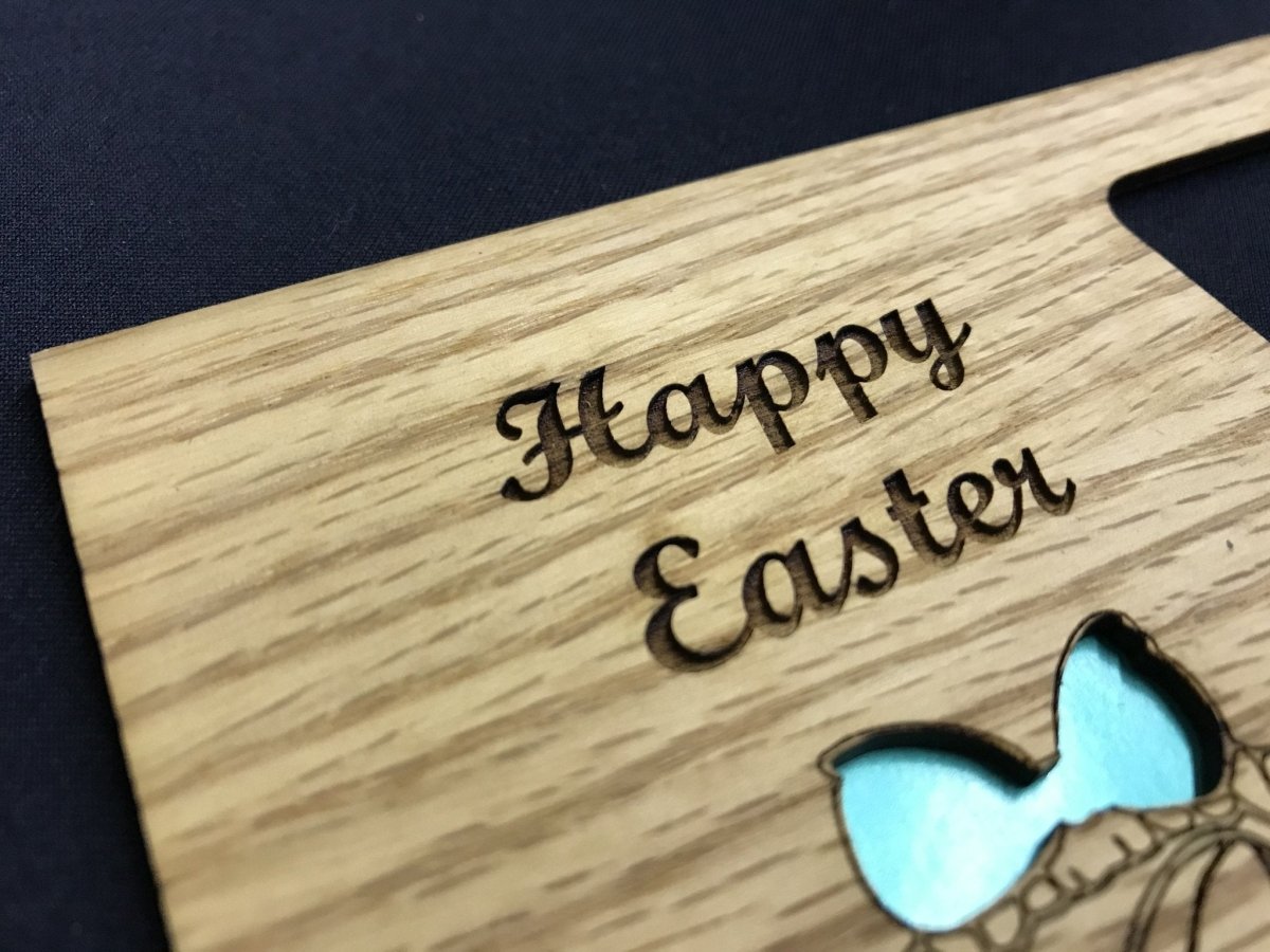 Happy Easter Picture Frame - 5x7 Frame Holds 3x4 Photo - Legacy Images - Picture Frames - 5x7 picture frame easter family laser engraved