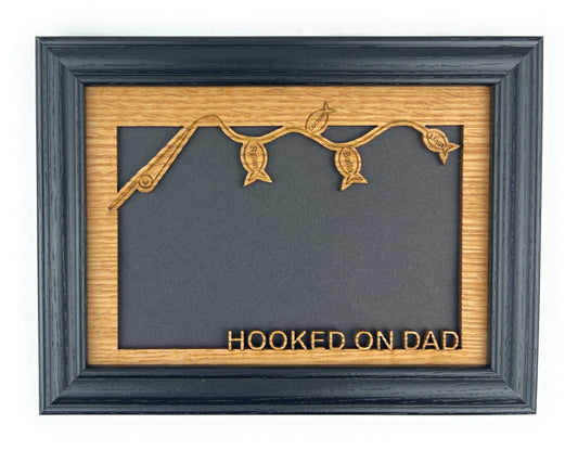 Hooked On Dad Picture Frame - Personalized with Kid's Names - Legacy Images - 