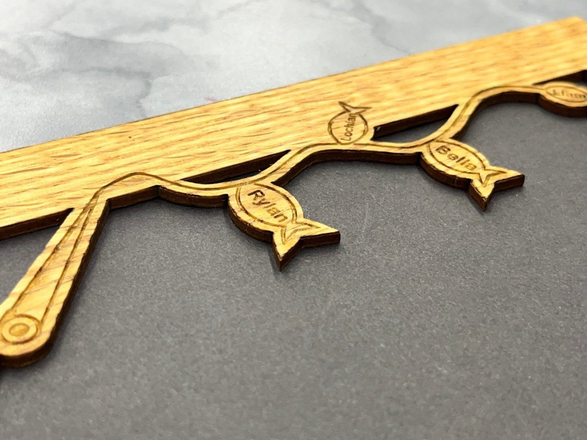 Hooked On Dad Picture Frame - Personalized with Kid's Names - Legacy Images - family father's day gift picture frame laser engraved