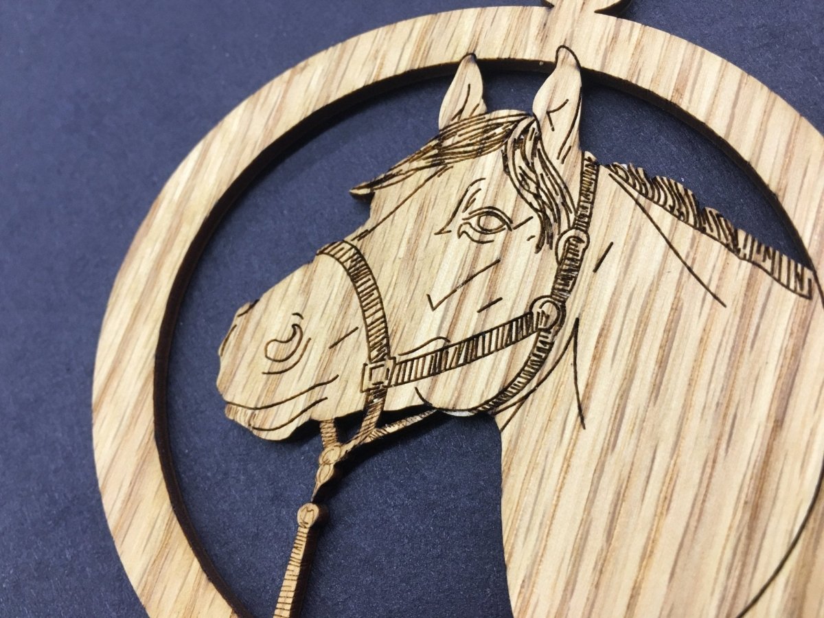 Horse Ornament - Legacy Images - Holiday Ornaments - christmas horse ornament laser engraved