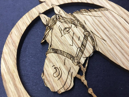 Horse Ornament - Legacy Images - Holiday Ornaments - christmas horse ornament laser engraved