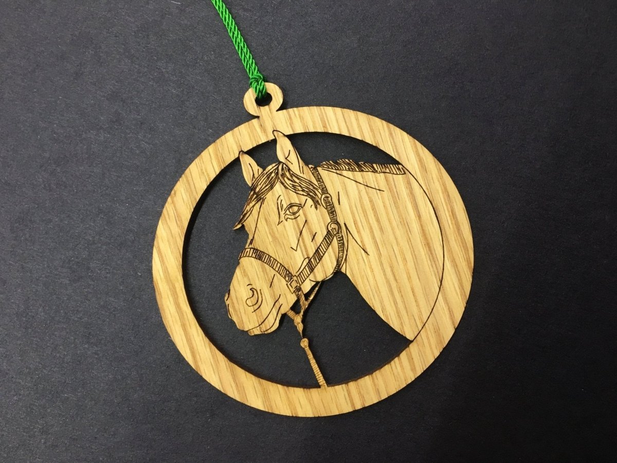 Horse Ornament - Legacy Images - Holiday Ornaments - christmas horse ornament laser engraved