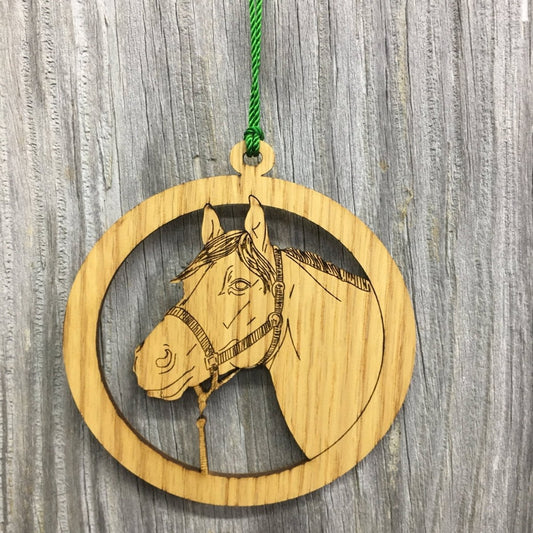 Horse Ornament - Legacy Images - Holiday Ornaments - christmas horse ornament laser engraved