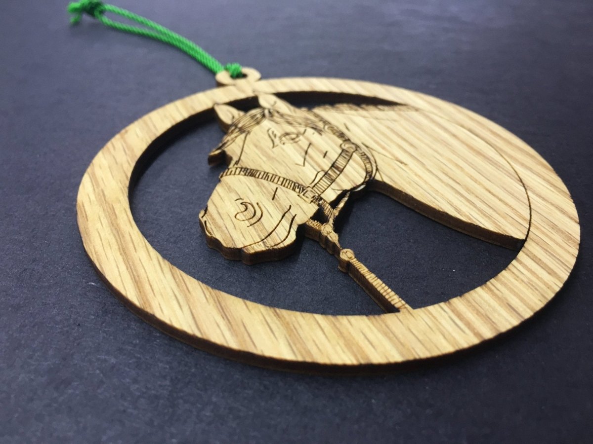 Horse Ornament - Legacy Images - Holiday Ornaments - christmas horse ornament laser engraved