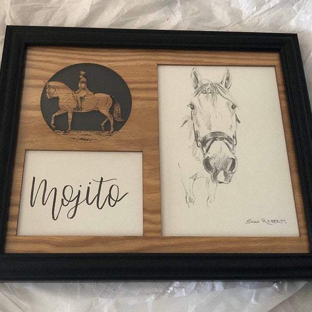 Horse Picture Frame - Legacy Images - Picture Frames - 11x14 Picture Frame 5x7 picture frame 8x10 picture frame laser engraved