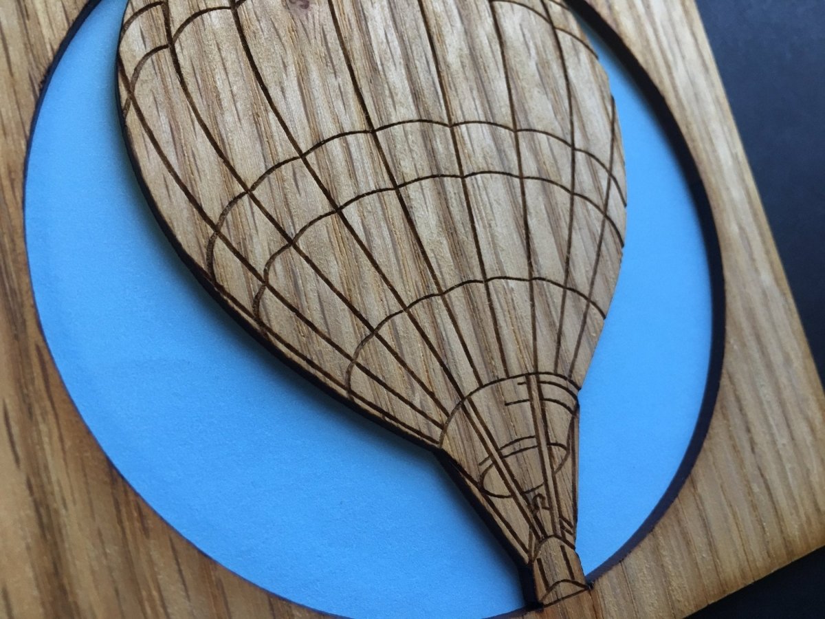 Hot Air Balloon Picture Frame - 8x10 Frame Hold 5x7 and 3x4 Photos - Legacy Images - Picture Frames - 8x10 picture frame hobbies hot air balloon laser engraved