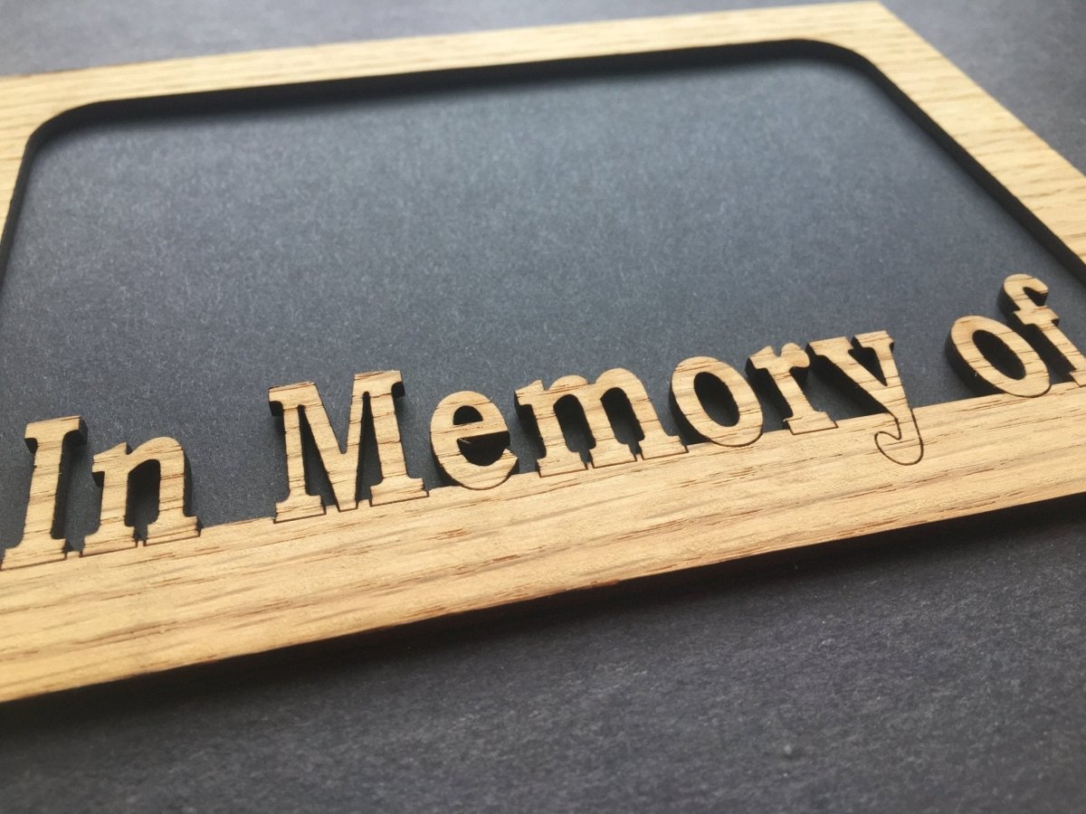 In Memory Of Picture Frame - 5x7 Frame Hold 4x6 Photo - Legacy Images - Picture Frames - 5x7 picture frame loving memory picture frame laser engraved