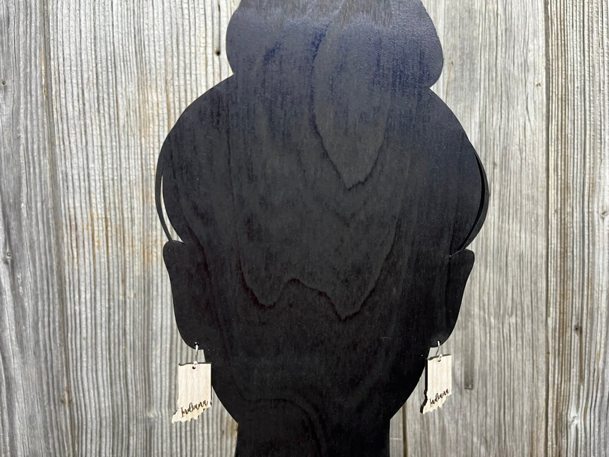 Indiana Earrings - Dangle - Legacy Images - Earrings - dangle earrings Earrings state laser engraved