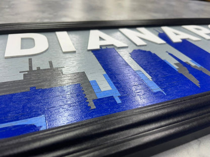 Indianapolis Skyline Sign - Legacy Images - Novelty Signs - sign skyline travel laser engraved