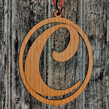 Initial Ornament - Legacy Images - Holiday Ornaments - christmas holiday initial laser engraved